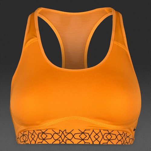 Nike Pro Fierce Starglass Print Bra Vivid Orange/Vivid Orange/Black for Women